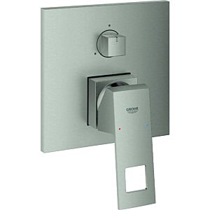 Grohe Eurocube 24094DC0 supersteel, concealed single lever mixer with 3-way diverter
