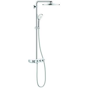 Grohe Euphoria shower system 26507LS0 surface-mounted thermostat, shower arm 450mm, moon white