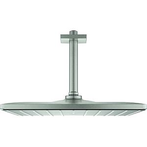 Grohe Rainshower shower set 26566DC0 supersteel, with ceiling outlet 14.2 cm, with flow limiter