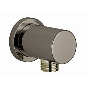 Grohe Rainshower wall connection elbow 27057A00 hard graphite, round rosette, DN 15