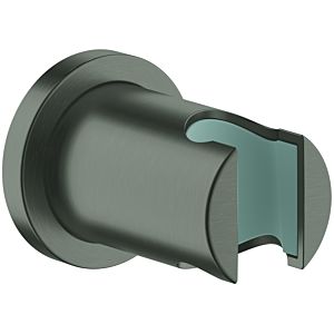 GROHE hand shower holder Rainshower round rosette, not adjustable, brushed hard graphite