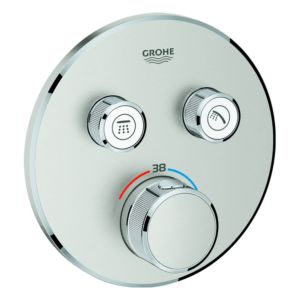 Grohe Grohtherm Smartcontrol Brausethermostat 29119DC0, supersteel, 2 Absperrventile
