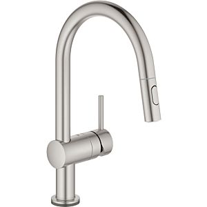 Grohe Minta Touch single-lever sink mixer 31358DC2 supersteel, electronic, pull-out dual spray