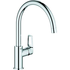 Grohe BauLoop single-lever sink mixer 31368001 chrome, high, swiveling spout