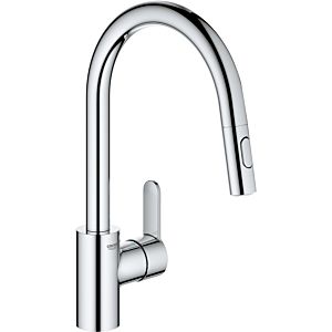 Grohe Eurostyle Cosmopolitan single-lever sink mixer 31482003 chrome, swiveling pipe spout, pull-out dual spray
