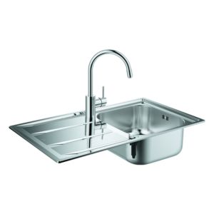 Grohe K400 built-in sink set 31570SD0 860x500mm, 2000 , with single lever sink mixer, Stainless Steel
