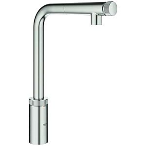 Grohe Minta SmartControl kitchen mixer 31613DC0 supersteel, pull-out spray