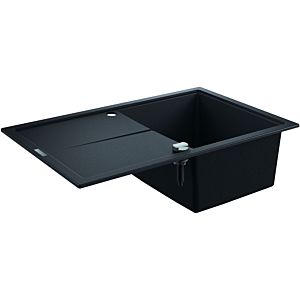 Grohe K400 composite built-in sink 31639AP0 780x500mm, 2000 with drainer, granite black