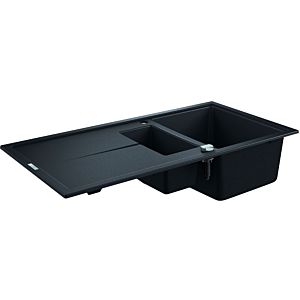 Grohe K400 composite built-in sink 31642AP0 1000x500mm, 2000 , 5 bowls with drainer, granite black