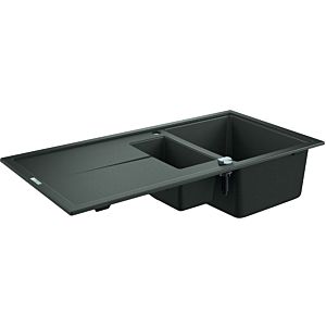 Grohe K400 composite built-in sink 31642AT0 1000x500mm, 2000 , 5 bowls with drainer, granite gray