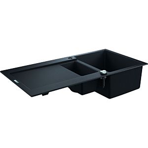 Grohe K500 composite built-in sink 31646AP0 1000x500mm, 2000 , 5 bowls with drainer, granite black
