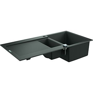 Grohe K500 composite built-in sink 31646AT0 1000x500mm, 2000 , 5 bowls with drainer, granite gray