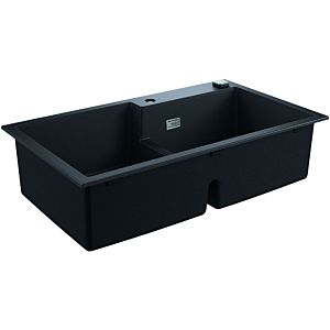Grohe K500 composite built-in sink 31649AP0 860x500mm, 2 bowls, granite black