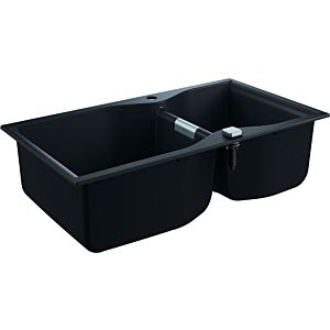 Grohe K700 composite built-in sink 31658AP0 900x500mm, 2 bowls, granite black