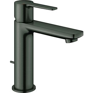 Grohe Lineare single-lever basin mixer 32114AL1 brushed hard graphite, S-size, with waste set