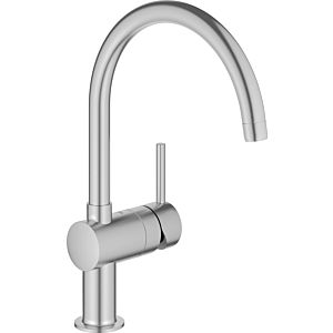 Grohe Minta single-lever sink mixer 32917DL0 brushed warm sunset, swiveling pipe spout, C-spout