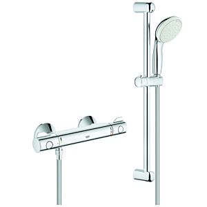 Grohe Grohtherm 800 shower thermostat  34565001 chrome, with Tempesta shower set