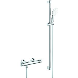 Grohe Grohtherm 500 shower thermostat 34797001 with shower set 900mm, chrome