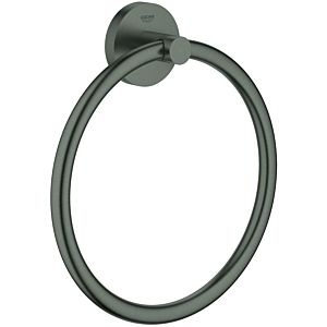 Grohe Essentials towel ring 40365AL1 hard graphite brushed, concealed fastening