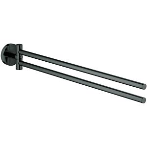 Grohe Essentials towel rail 40371A01 2-armed, swiveling, 43.9cm, hard graphite