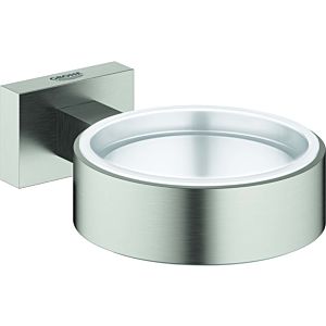 Grohe Essentials Cube Halter 40508DC1 supersteel, for glass, soap dispenser / bowl