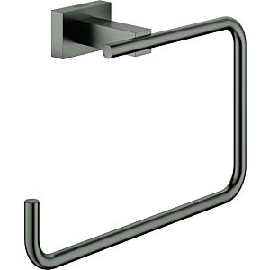 Grohe Essentials Cube towel ring 40510AL1 concealed fastening, hard graphite brushed