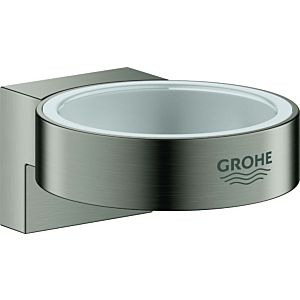 Grohe Selection Halter 41027AL0 graphite dur brossé, pour verre et, distributeur de savon