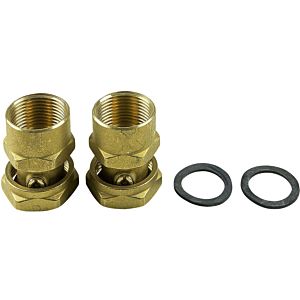 Grundfos ball valve set 519807 G 1 1/2 / Rp 1 1/4, with union nut, brass