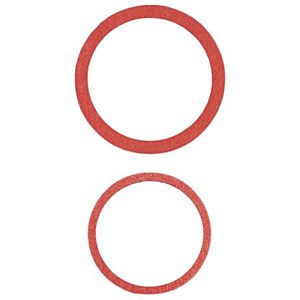 HAAS fiber ring 7343 27x32x1.5mm, red-brown, warm / cold