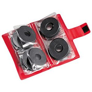 HAAS Membranen-Sortiment 7800 25 Stück, für Spülkasten, aufklappbares Etui, Taschenformat, rot