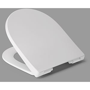 Haro Lopata toilet seat 540715 white, stainless steel hinges, folding dowels, not adjustable
