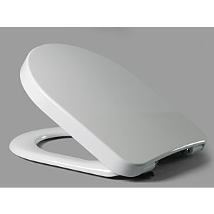 Haro toilet seat 529505 white, stainless steel hinges, toggle bolts, slotted disc