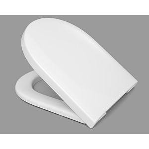 Haro Tube toilet seat 541086 white, stainless steel hinges, folding dowels, slotted disc, without SoftClose