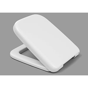 Haro Vishi toilet seat 532600 white, stainless steel hinges, folding dowels, not adjustable