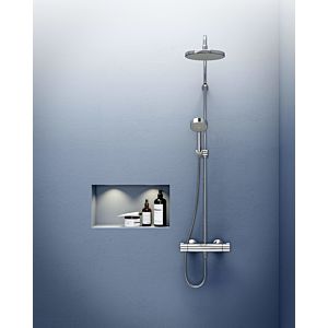 Hansa Hansamicra shower system 44350100 thermostat, projection 427-452 mm, chrome