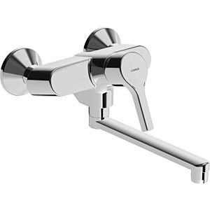 Hansa Hansapaleno kitchen faucet 56512103 wall mounting, swiveling, projection 284mm, chrome