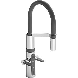 Hansa Hansafit infrared kitchen mixer 65252213 Hybrid, pull-out spray, swiveling, projection 200 mm, chrome