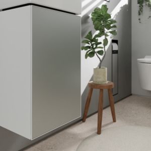 hansgrohe Xevolos E meuble sous-vasque 54169320 340x555x245mm, pour lave-mains , droite, blanc mat, blanc métallique