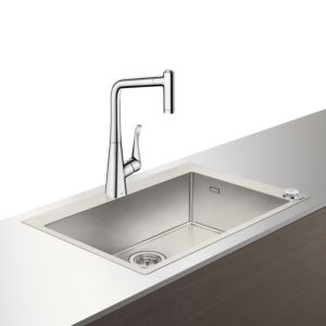Hansgrohe Select C71-F660-03 sink combination 43209000 chrome, with sBox, 1 main basin