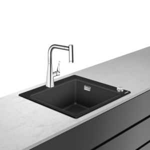 hansgrohe Select sink combination 43212000 560 x 510 mm, with sBox, 1 main bowl, chrome