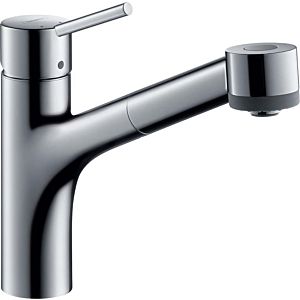 hansgrohe Talis single-lever sink mixer 32845000 with pull-out spray, 2jet, chrome