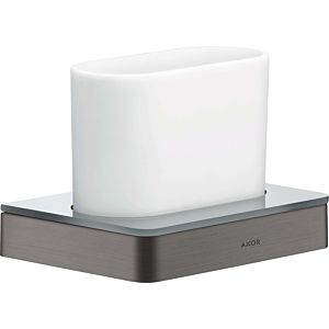 hansgrohe Axor toothbrush holder 42834340 glass, wall-mounted, brushed black chrome