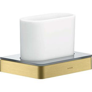 hansgrohe Axor toothbrush holder 42834950 glass, wall-mounted, brushed brass