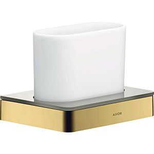 hansgrohe Axor toothbrush holder 42834990 glass, wall-mounted, polished gold optic
