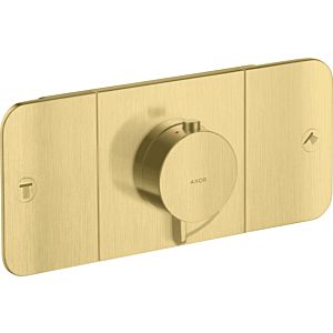 hansgrohe Axor One trim kit 45712950 concealed thermostat module, 2 outlets, brushed brass