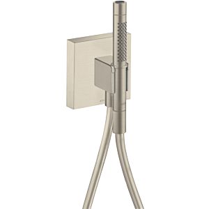 hansgrohe Axor Starck Organic porter unit 12626820 with hand shower 2jet, shower hose, 120x120mm, brushed nickel