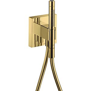 hansgrohe Axor Starck Organic porter unit 12626990 with hand shower 2jet, shower hose, 120x120mm, polished gold optic