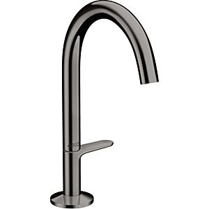 hansgrohe Axor One wash basin mixer 48020330 projection 140mm, with push-open waste set, polished black chrome