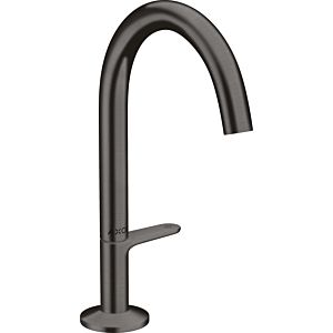 hansgrohe Axor One wash basin mixer 48020340 projection 140mm, with push-open waste set, brushed black chrome