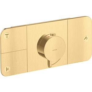 hansgrohe Axor One trim kit 45713250 concealed thermostat module, 3 outlets, brushed gold optic